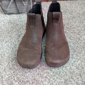 Lems Chelsea  Brown Leather Ankle Boots